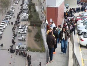 2 üründe indirim haberini alan oraya koştu! 9 saat boyunca kuyrukta beklediler