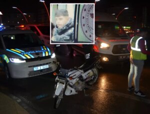 Aksaray’da ‘dur’ ihtarına uymayan motosikletli kaza yaptı