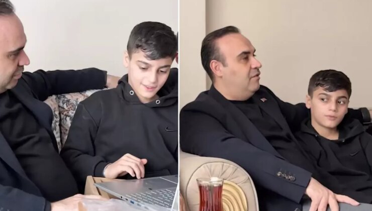 Altın dolu çantayı iade eden çocuklara Bakan Kacır’dan ödül