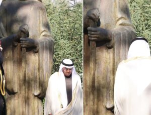 BAE Devlet Başkanı Al Nahyan, Türklerin katili 3. Makarios’un anıtına çelenk bıraktı