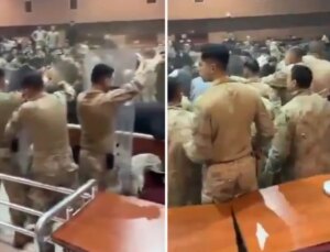 Barış Boyun davasında duruşma salonu karıştı! Sanıklar jandarmaya sandalyelerle saldırdı