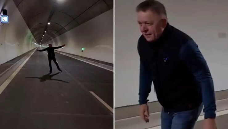 Başbakanın ülkenin en uzun tünelinin açılışından önce yaptığına bakın