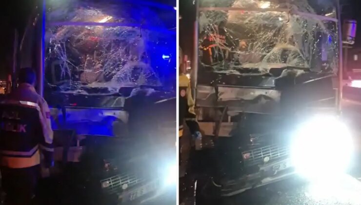 Batman’da midibüs çekiciye çarptı: 11 yaralı