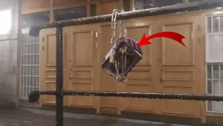 Camide alçak provokasyon! Korkuluklara Kur’an-ı Kerim zincirlediler