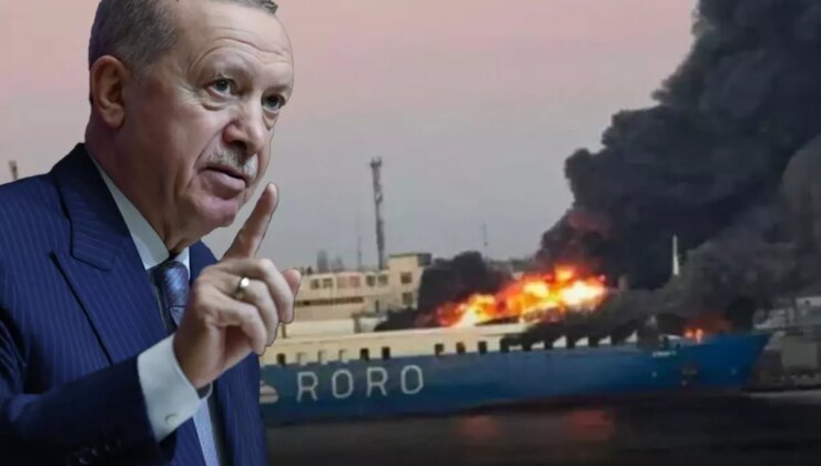 Cumhurbaşkanı Erdoğan’dan Karadeniz’de vurulan gemilerle ilgili iki ülkeye uyarı