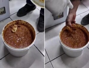 Denetime giden ekipler baharat kovasını açınca şaşkınlığa uğradı: Bozulmasın diye koydum