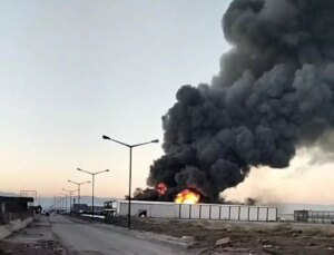 Denizli’de filtre sistemi üretilen fabrikada yangın