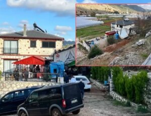 Faciadan dönüldü! Şarampole devrilen tır eve çarptı