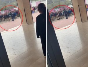 İnfial yaratan görüntü! Okul müdürü yakasından tuttuğu öğrenciyi yere savurdu