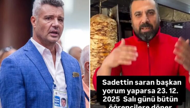 İzmirli dönerci, Sadettin Saran’a verdiği sözü tuttu