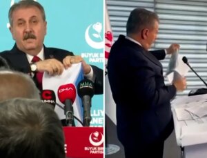Mustafa Destici’yi küplere bindiren rapor! Kameralar önünde yırtıp attı, salon ayakta alkışladı