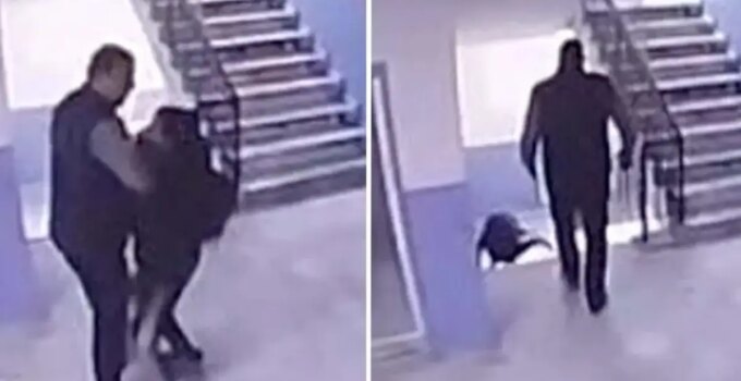 Otizmli öğrencisini merdivenden iten okul müdürüne tahliye