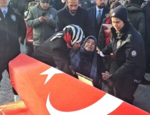 Şehit polis Yasin Koçyiğit’e yürek burkan veda, "kuzum" diyerek uğurladı