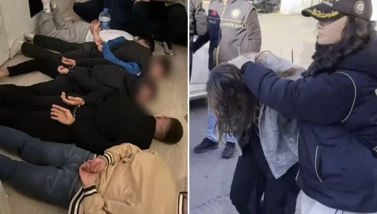 Suç örgütlerine operasyon! 2 kadın tetikçi de yakalandı