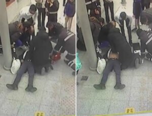 Tren beklerken kalbi durdu, sağlık çalışanı saniyelerle yarıştı