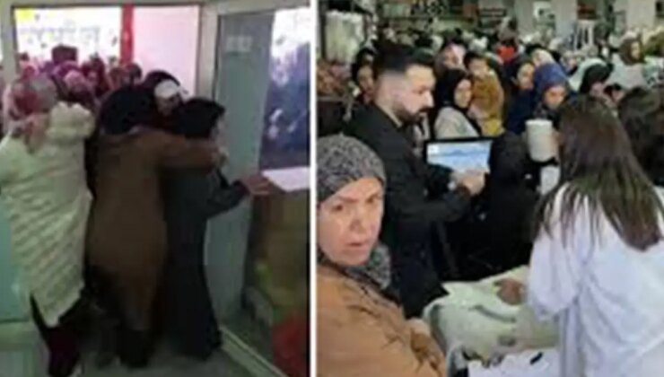 Ucuzluğu gören kadınlar ezilme tehlikesi atlattı