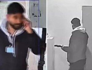 Yardım bahanesiyle girdi, duvarlara rezil yazılar yazdı