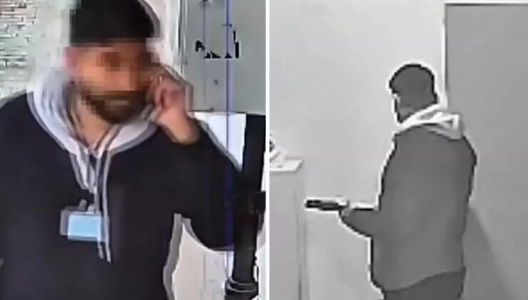 Yardım bahanesiyle girdi, duvarlara rezil yazılar yazdı