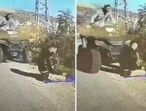 Yol kenarında namaz kılan Filistinliye aracıyla çarptı