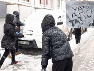 Şehirdeki çocuklar video çekti: Vali amca okulları tatil eder misiniz?