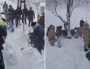 Van’da düşen çığın altında kalan anne ve 2 çocuğu kurtarıldı